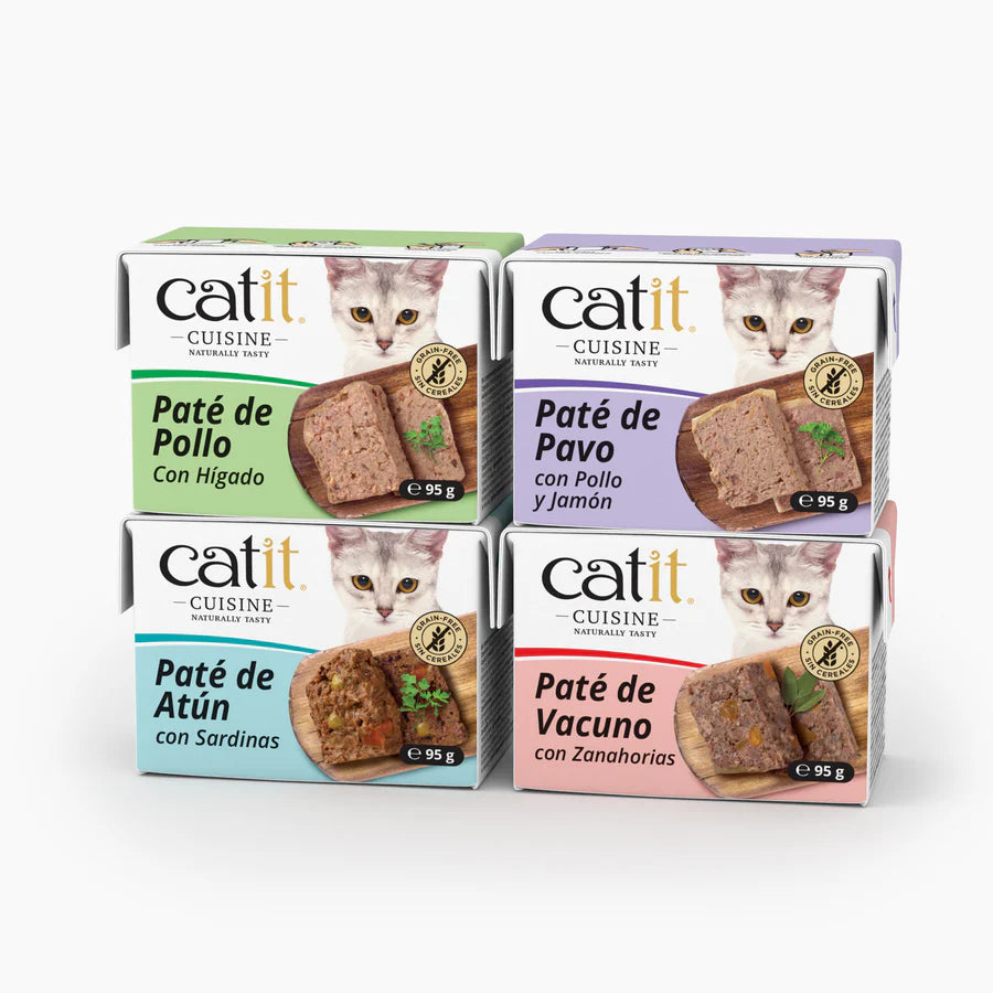 Catit Paté para gatos Catit Cuisine Sabor: Vacuno con Zanahoria