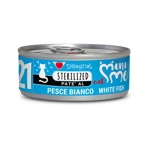 Disugual Mini me 21 Gatos esterilizados - Pescado Blanco (85g)