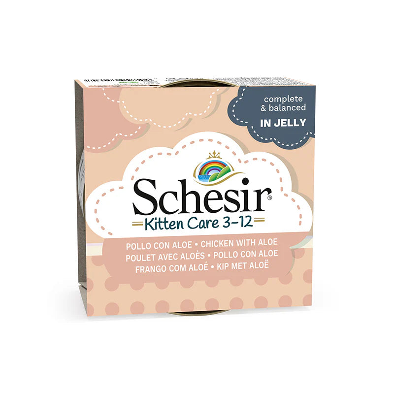 Schesir KITTEN Lata Pollo con Aloe en Gelatina 85 g