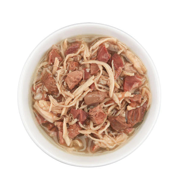 Schesir CAT AFTER DARK Lata Pollo y Ternera en Caldo 80 g