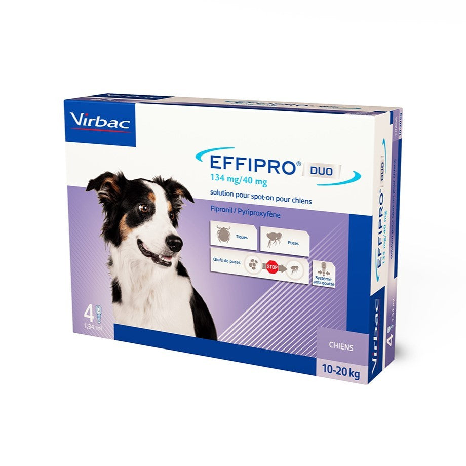 EFFIPRO DUO 134mg SPOT ON perro (10-20kg) (4 pip.)