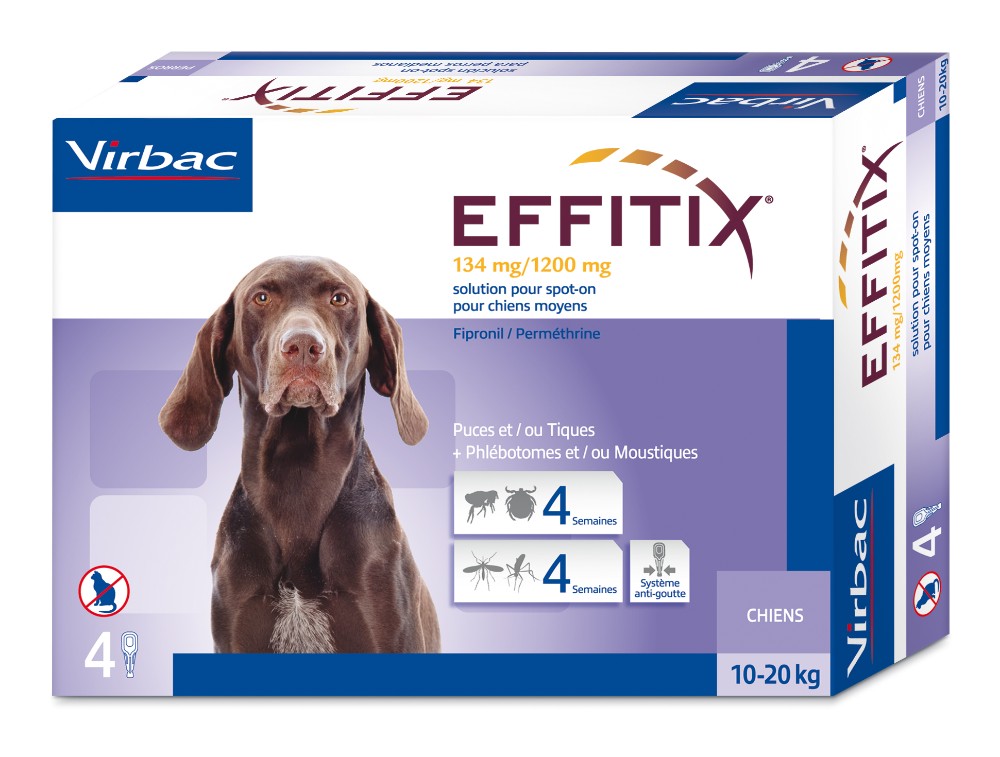 EFFITIX perro M (10-20kg) (4 pipetas)