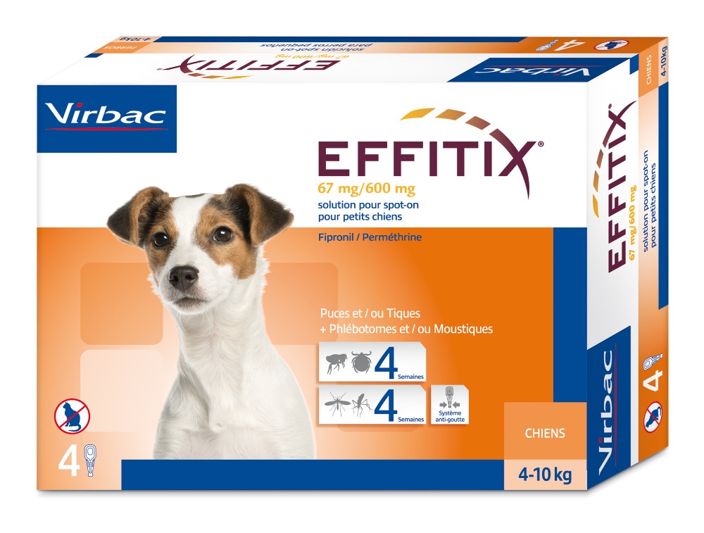 EFFITIX perro S (4-10kg) (4 pipetas)