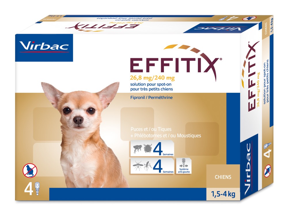 EFFITIX perro XS (1,5-4kg) (4 pipetas)