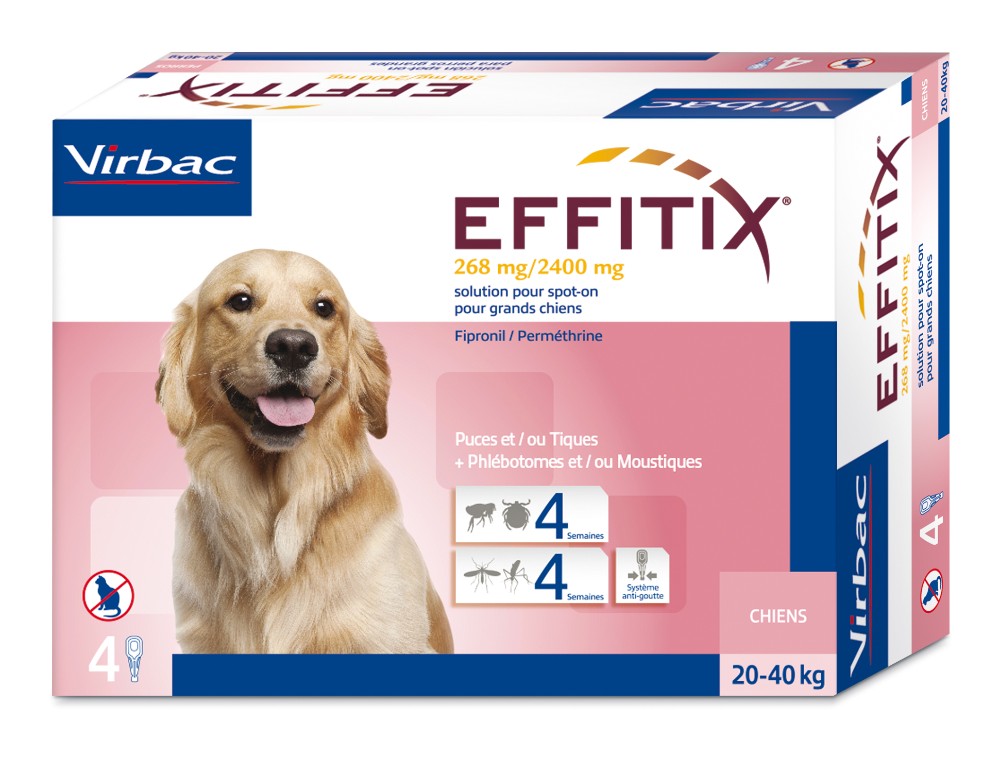EFFITIX perro L (20-40kg) (4 pipetas)