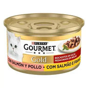 Gourmet Gold Bocaditos Salsa Salmón y Pollo (24x85gr)
