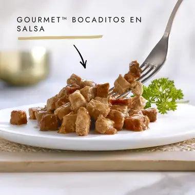 Gourmet Gold Bocaditos Salsa Salmón y Pollo (24x85gr)