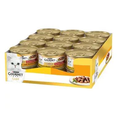 Gourmet Gold Bocaditos en Salsa Pollo y Higado (24x85gr)