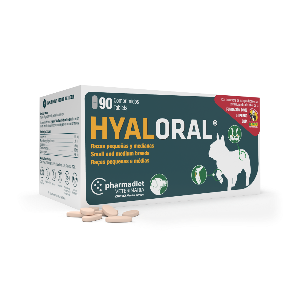 HYALORAL Razas Pequeñas y Medianas (90 comprimidos)