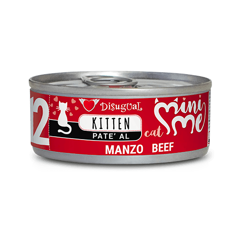 Disugual Mini me 12 para Gatitos - Carne de Res (85g)