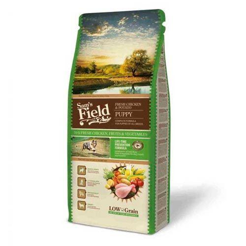Pienso Sam's Field Pollo y patatas para cachorros 13 kg