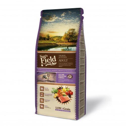 Pienso Sam's Field Adult Salmon & Potato Hipoalergénico 13 kg