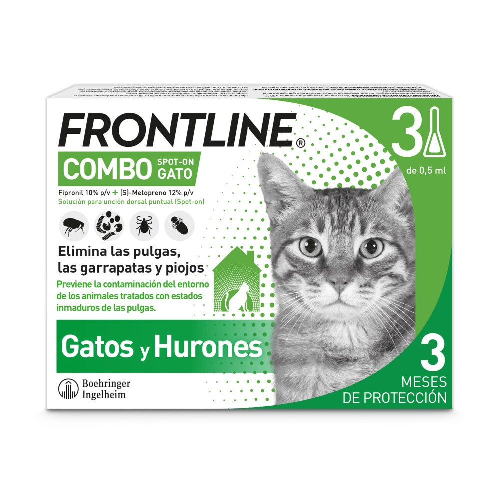FRONTLINE COMBO Spot-On Gato (3 pipetas)
