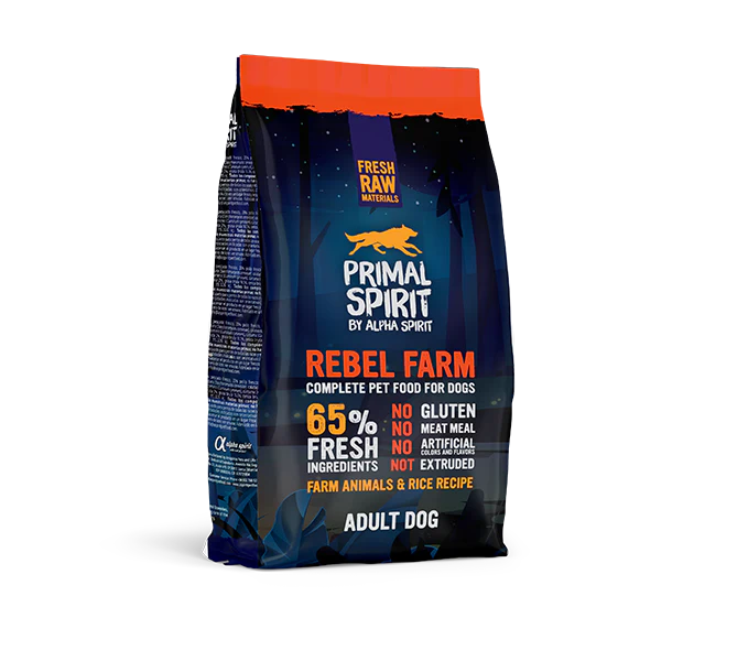 Alpha Spirit Perros Primal 65% Rebel Fram