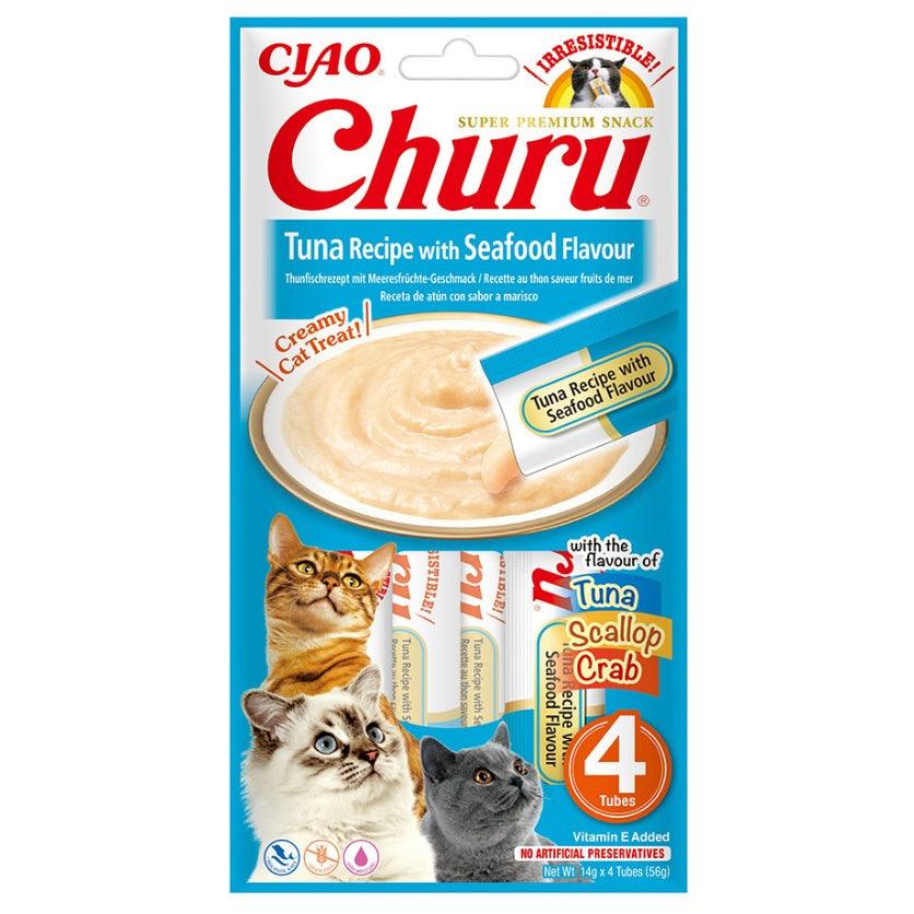 Churu Atún con Marisco 4x14 gr