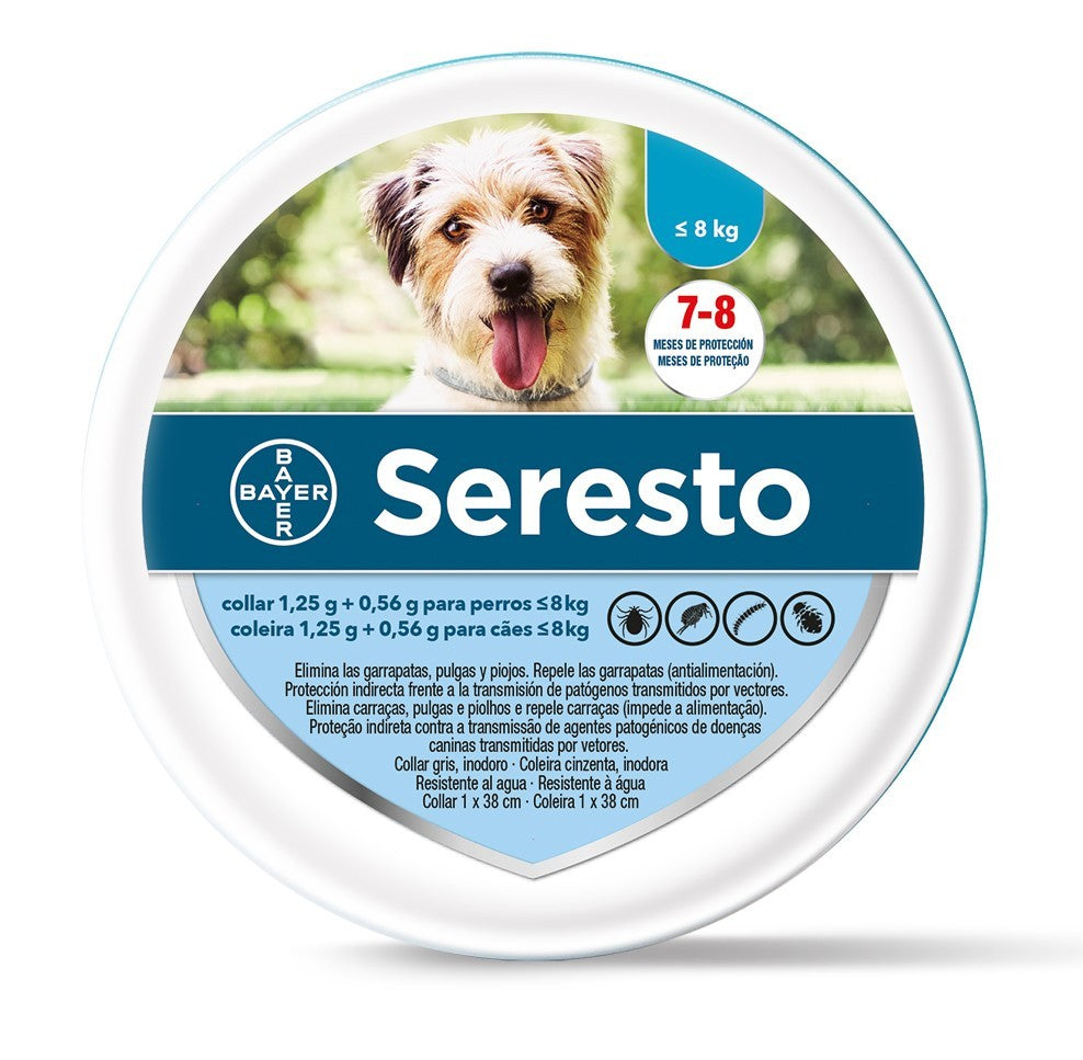SERESTO perro (-8kg) (1,25g + 0,56g) (1u)