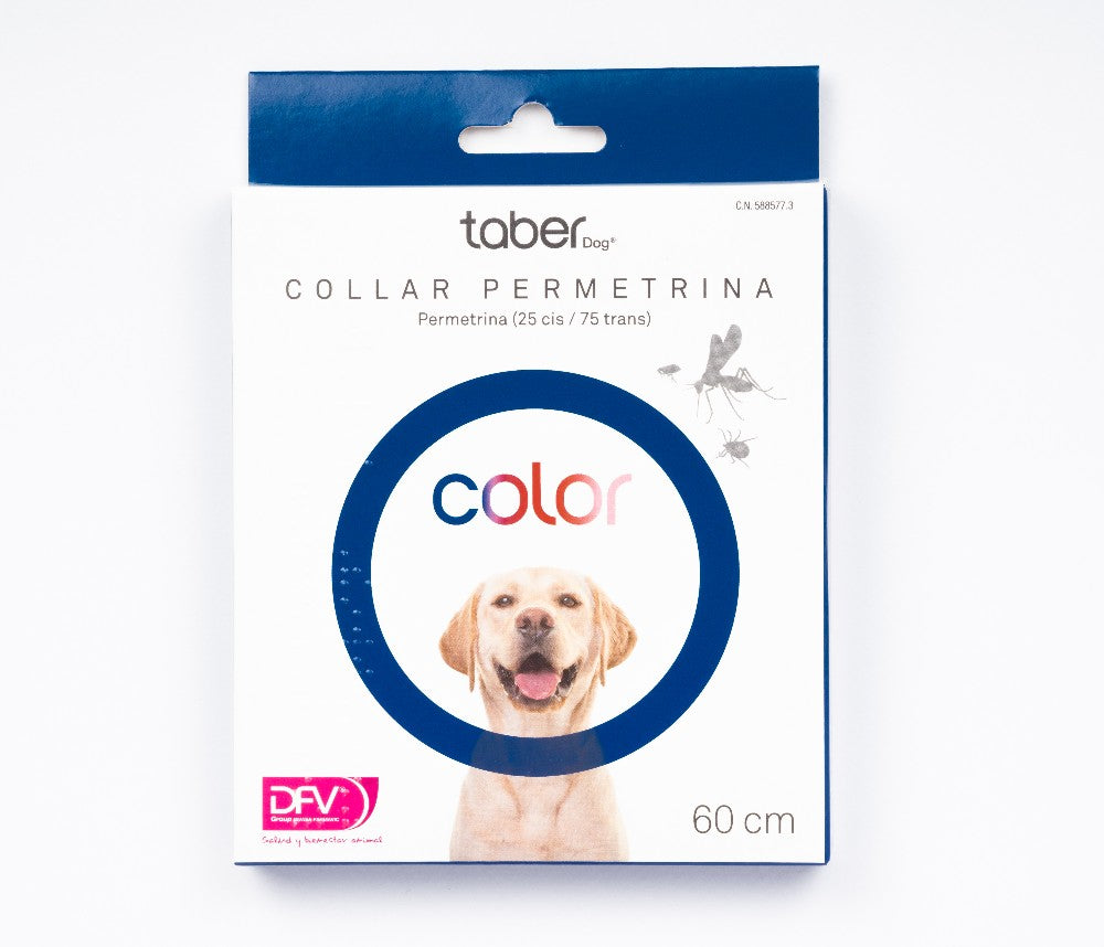 TABERDOG Collar Permetrina Azul 60 cm (1 ud.)