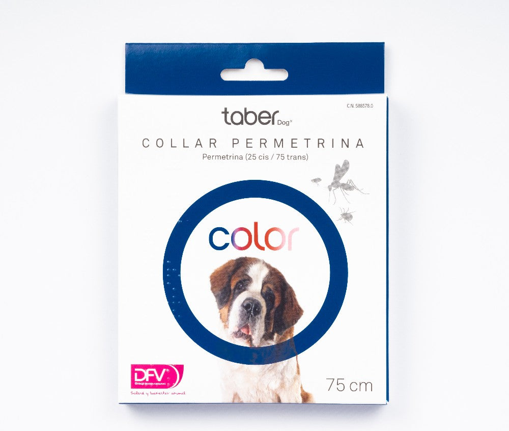 TABERDOG Collar Permetrina Azul 75 cm (1 ud.)