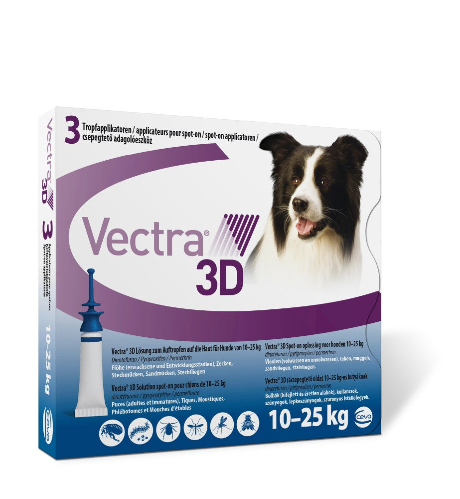 VECTRA 3D 10-25 kg (3 pipetas)
