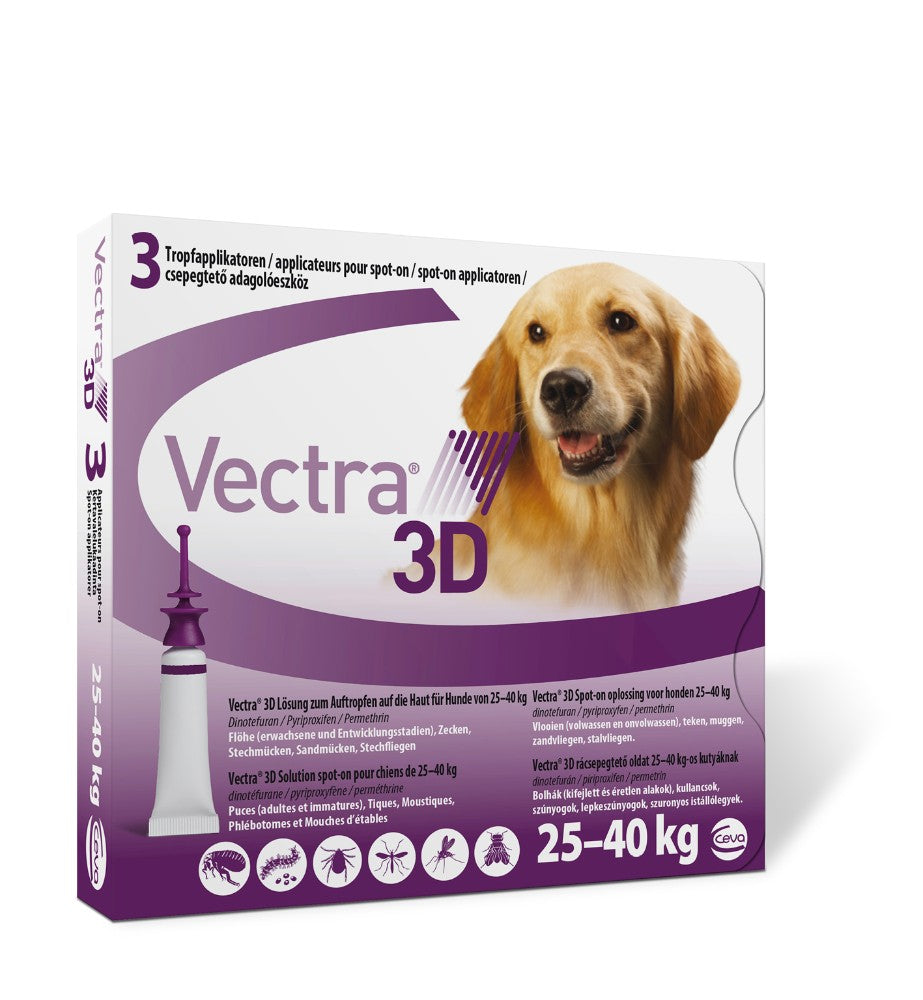 VECTRA 3D 25-40 kg (3 pipetas)