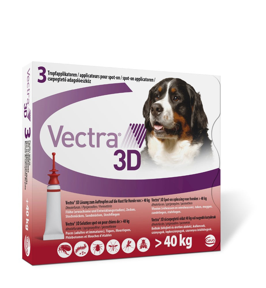 VECTRA 3D +40 kg (3 pipetas)