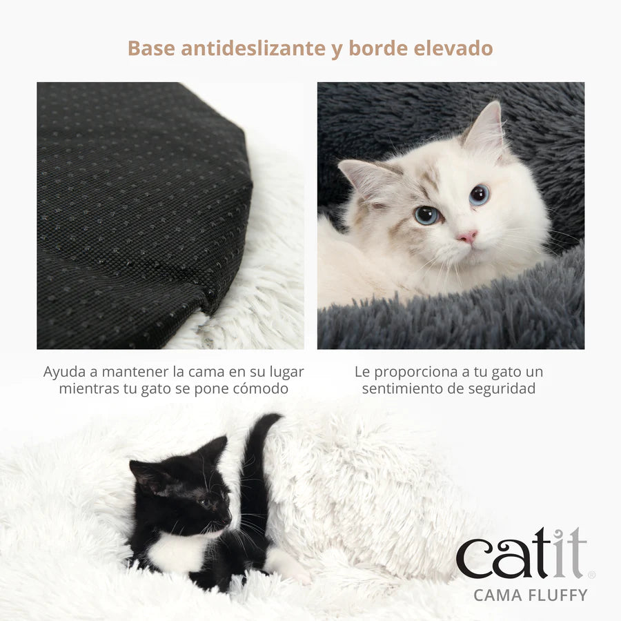 Catit Cama para gatos Catit Fluffy Color: Blanco