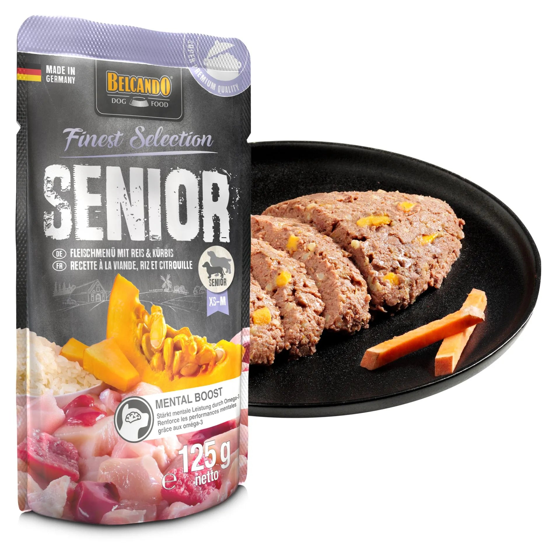 Belcando FINEST SELECTION SENIOR - Menú de Carne con Arroz & Calabaza 125 g
