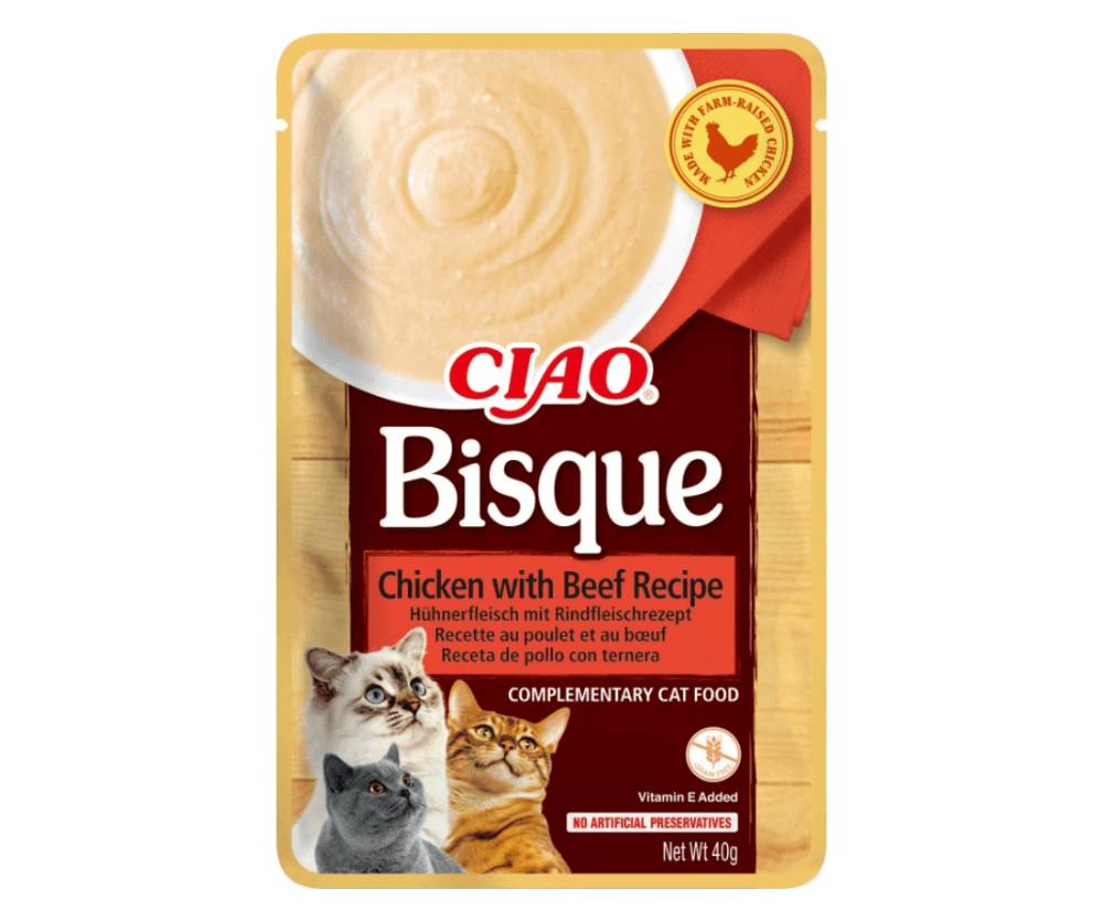 Ciao Bisque Pollo y res 40gr