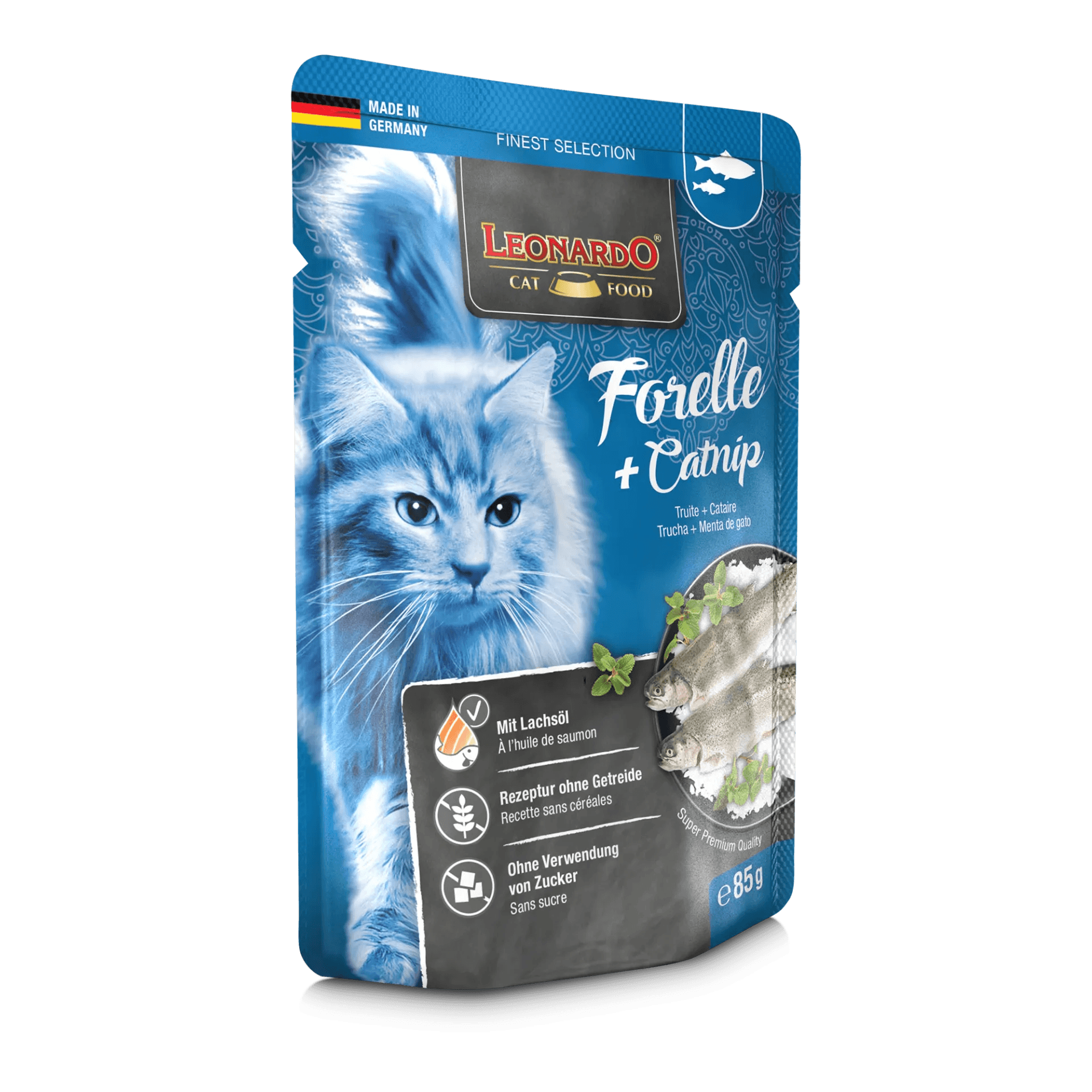 Leonardo Menu trucha y menta gatuna Finest Selection