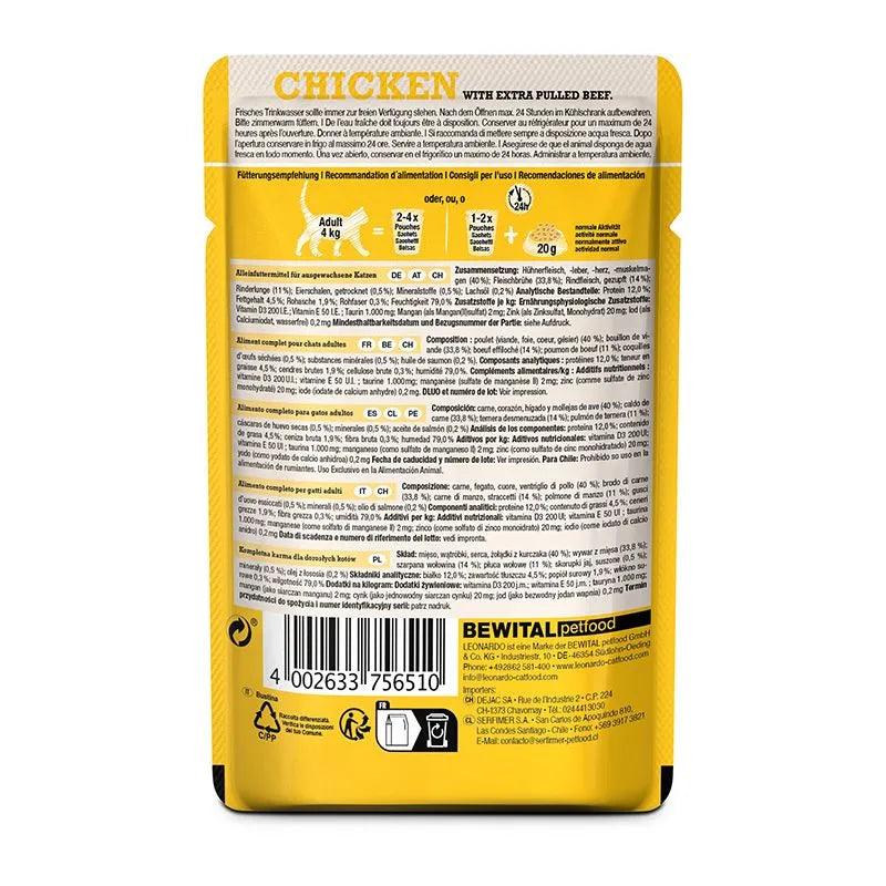 Leonardo Chicken con extra pulled Beef