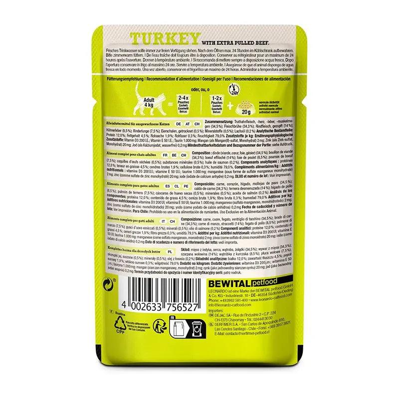 Leonardo Pavo con extra tiras Ternera