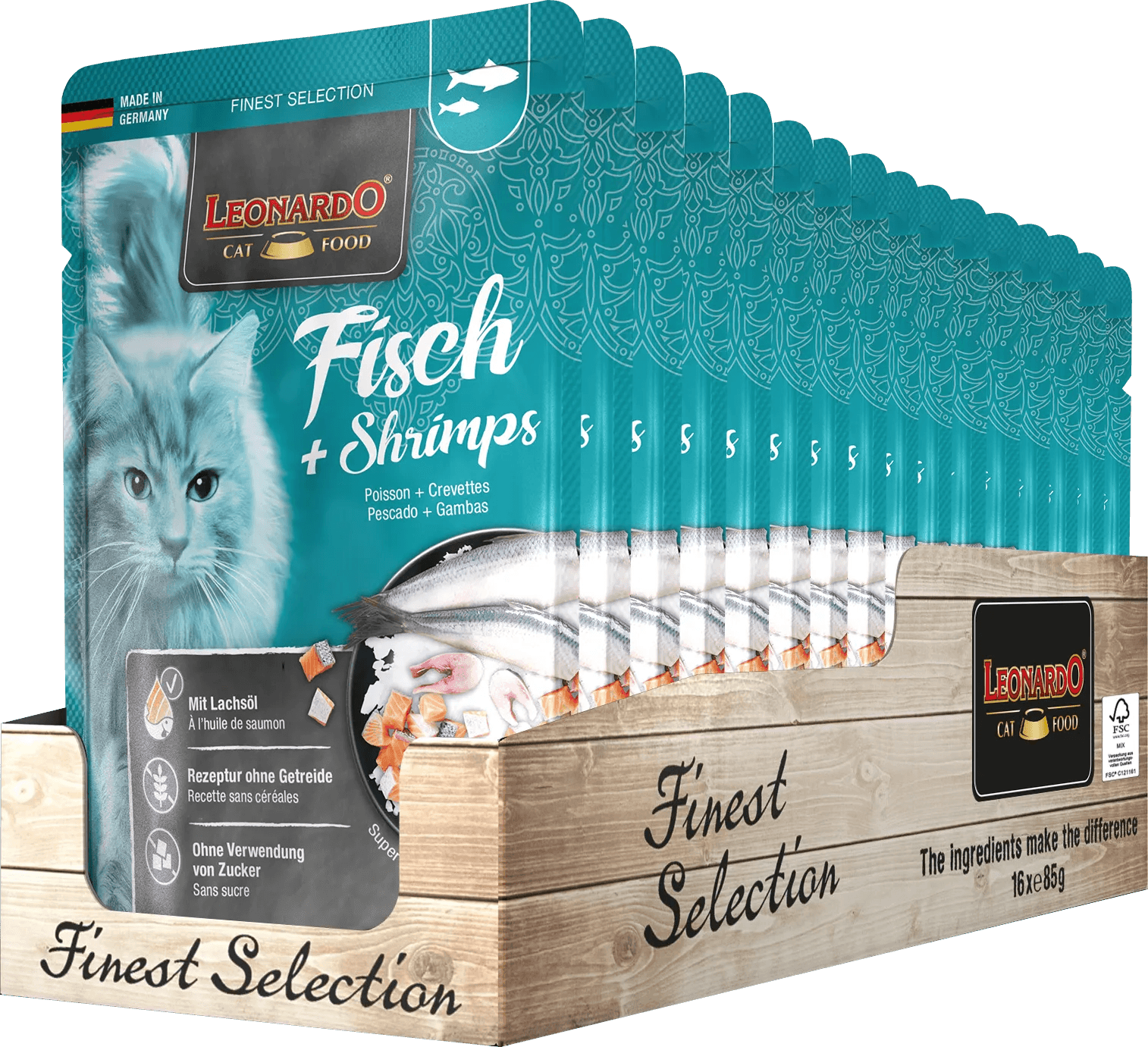 Leonardo Menu de pescado y gambas Finest Selection