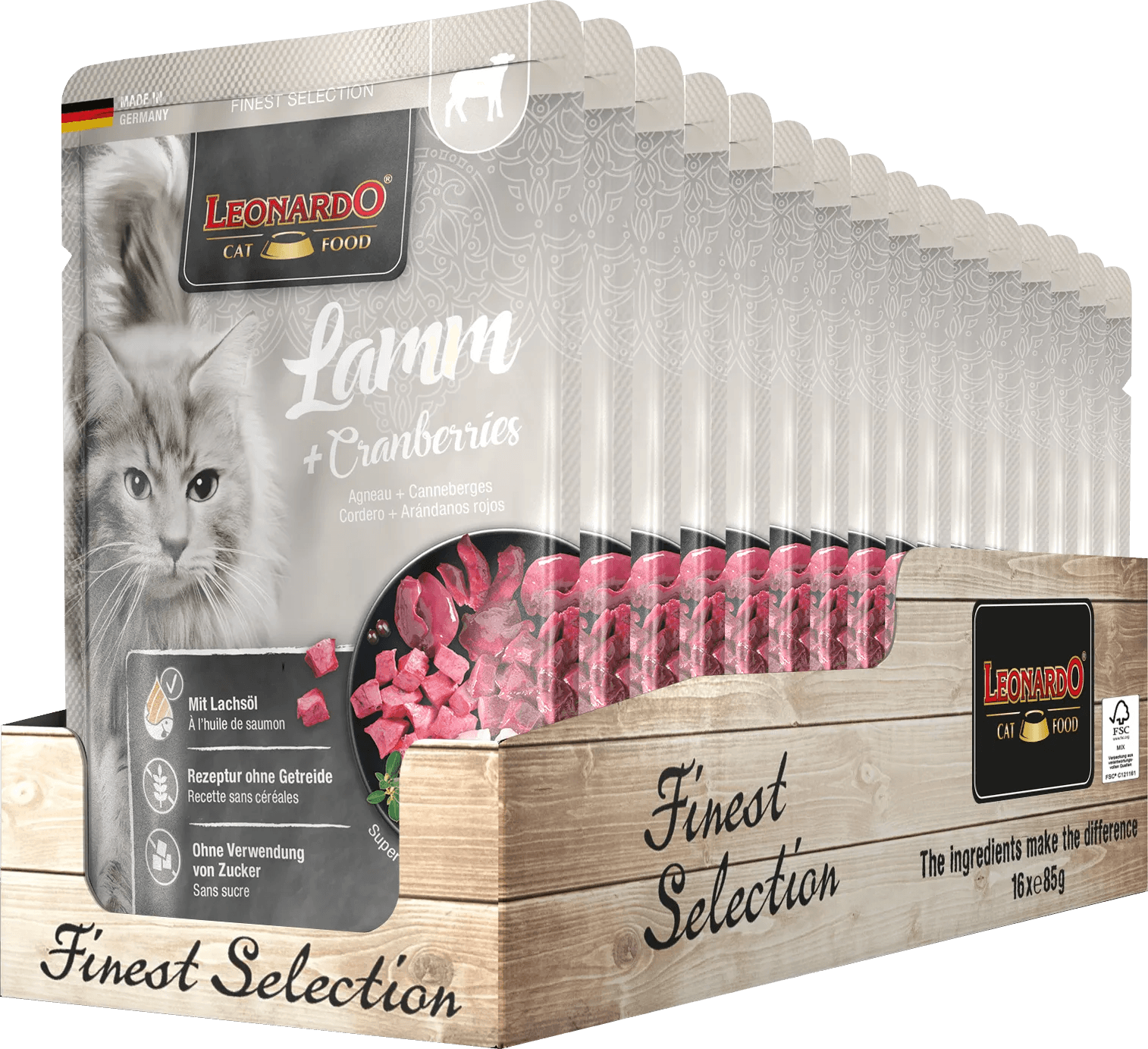 Leonardo Menu cordero y arándano rojo Finest Selection