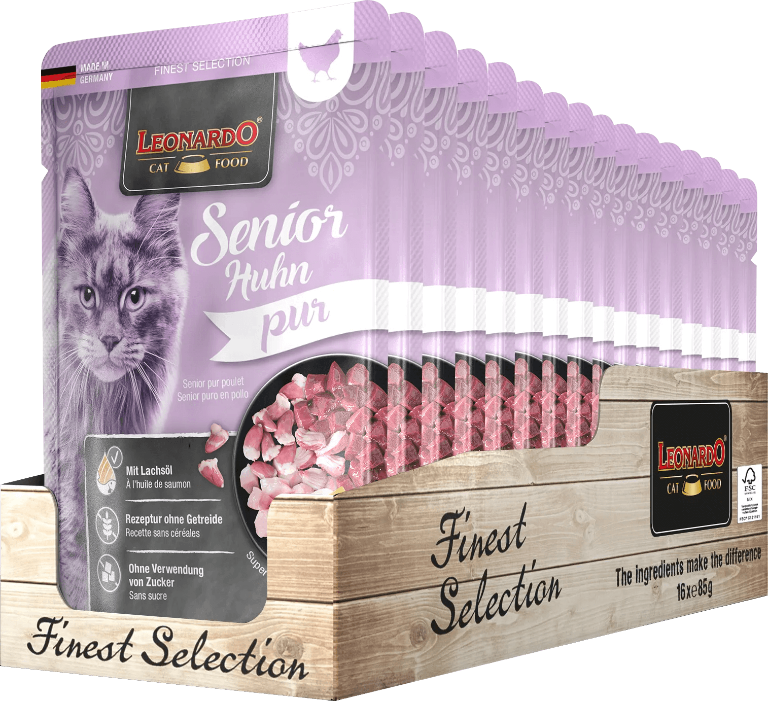 Leonardo Senior puro en pollo