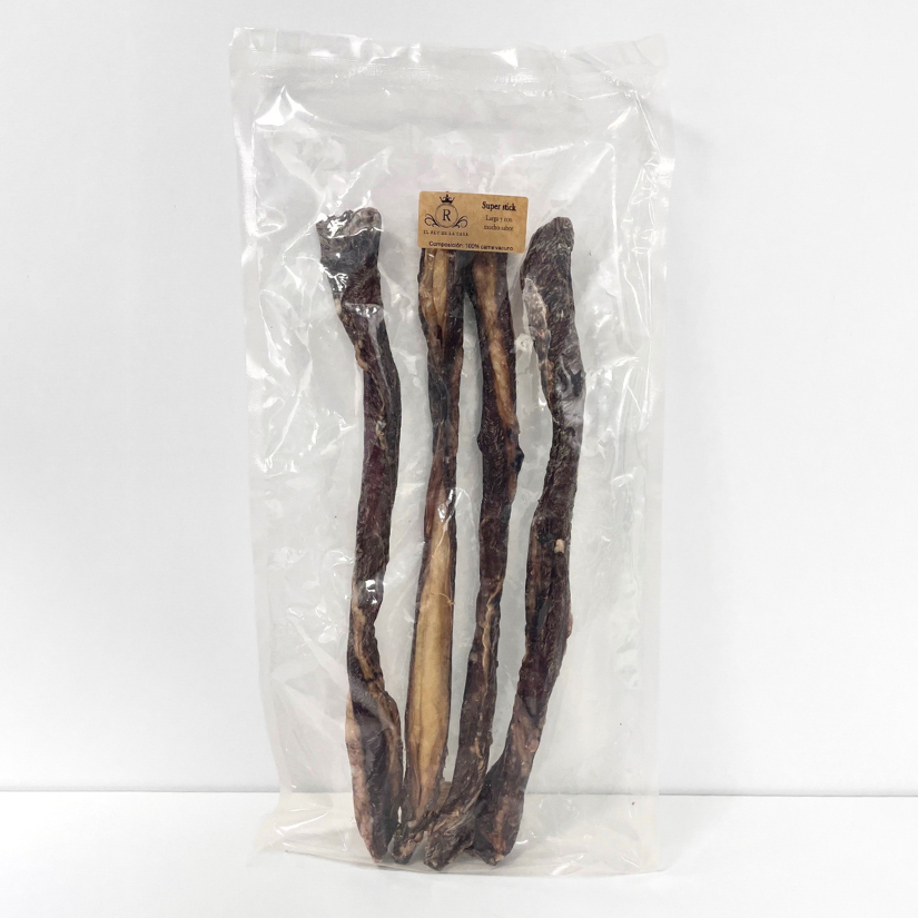 Esófago XL de Ternera deshidratado 40cm (4u)