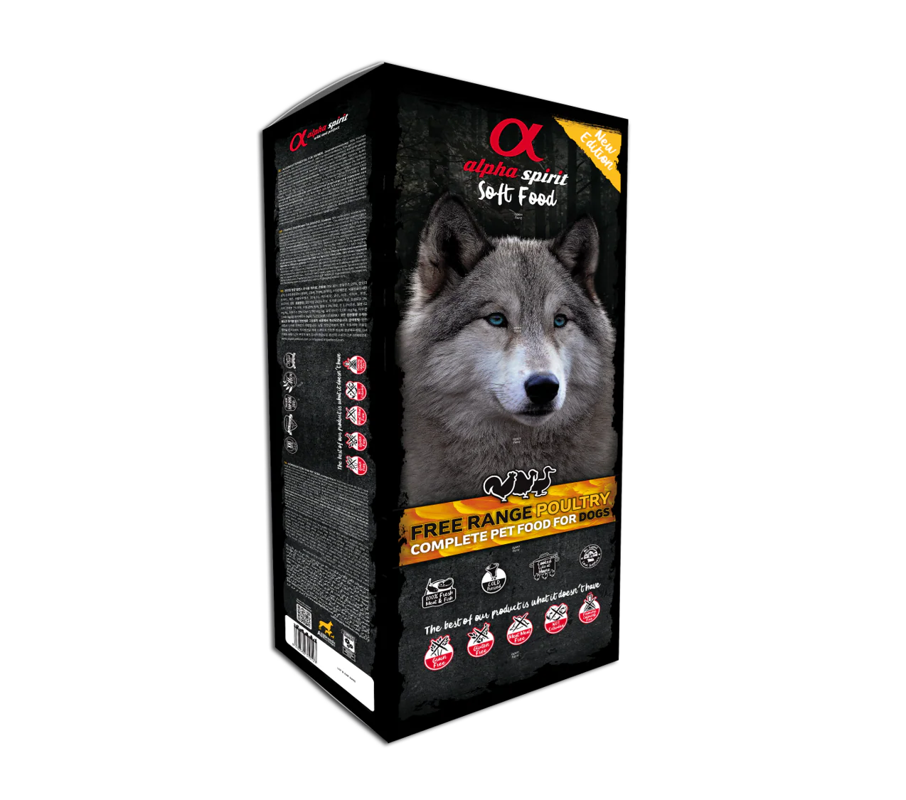 Alpha Spirit Perros Adulto Aves Corral Semihumedo