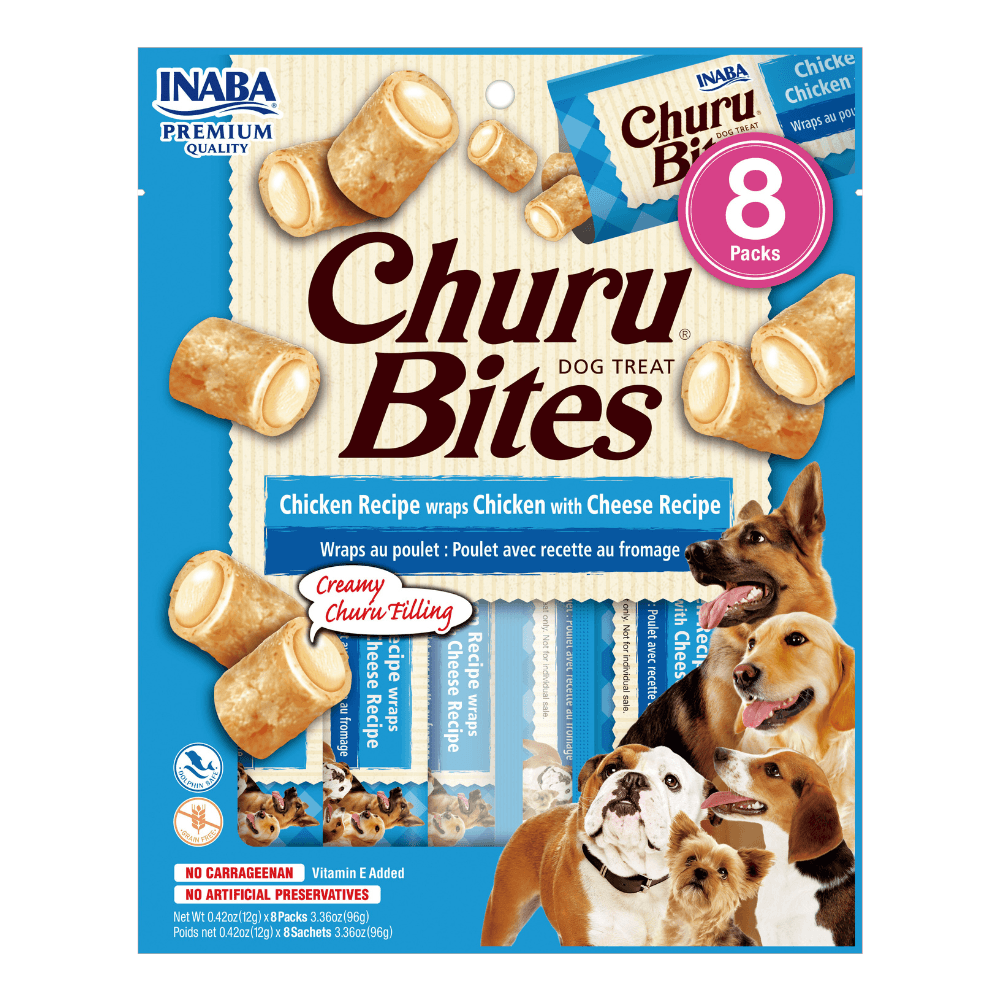 Churu DOG Bites Pollo y Queso (8x12gr)