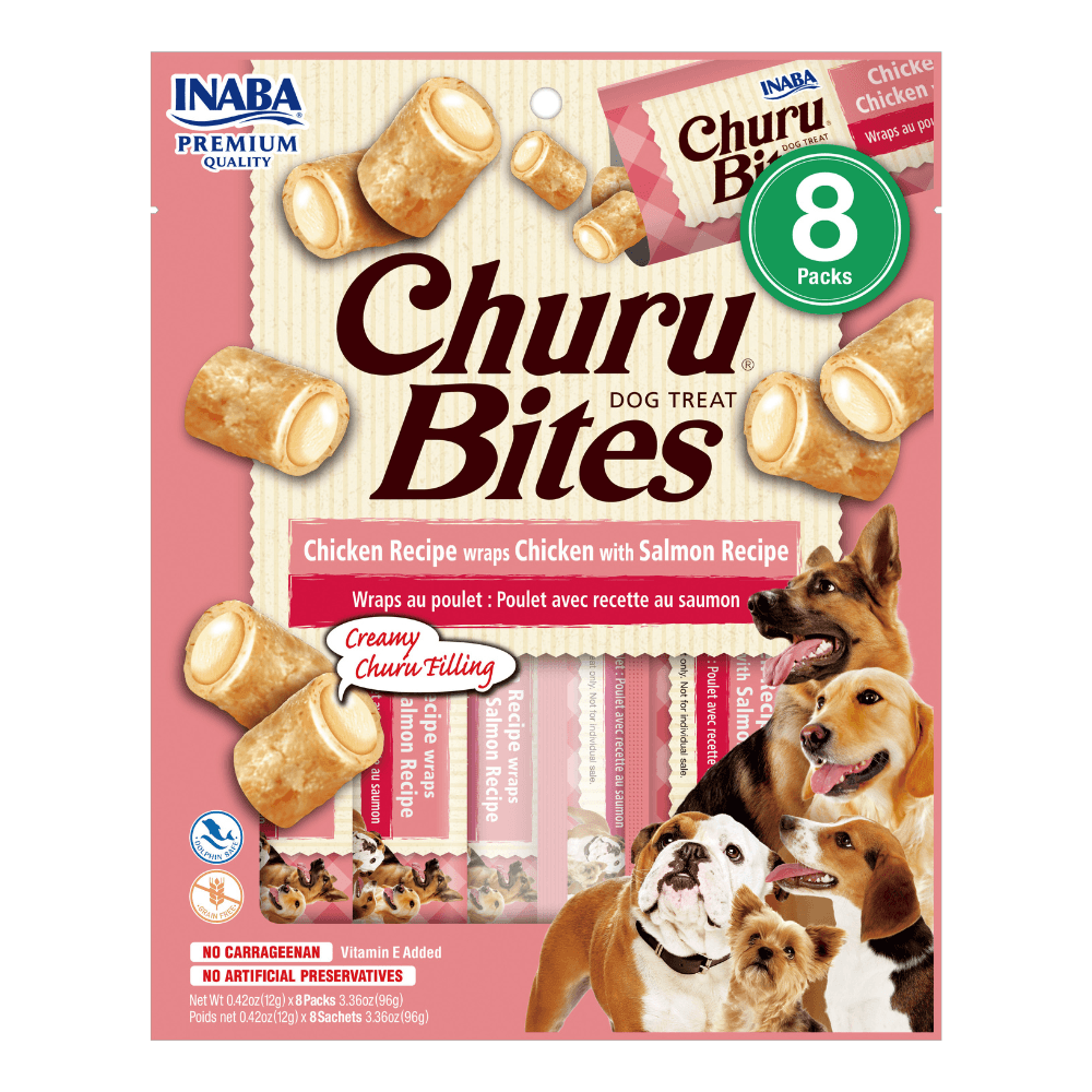 Churu DOG Bites Pollo y Salmón (8x12gr)