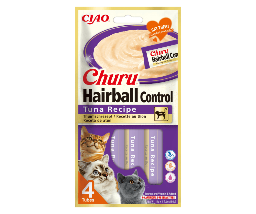 Churu Hairball de Atún 4x14gr