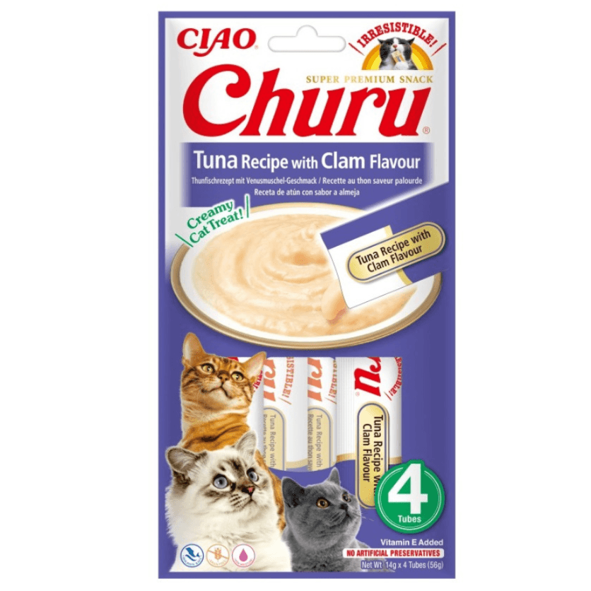 Churu Atún con Almejas 4x14 gr