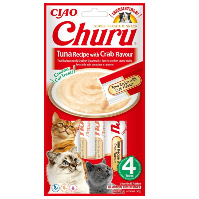 Churu Atún con cangrejo 4x14 gr