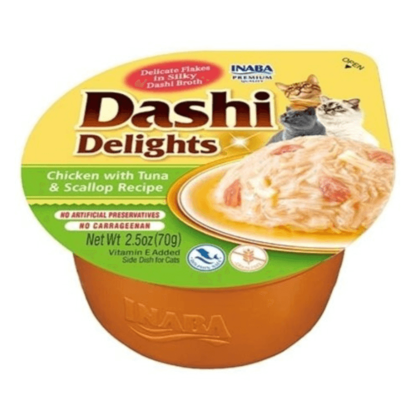 Dashi Delights Pollo, Atún y Vieira 70 gr