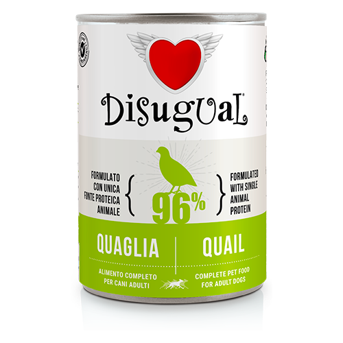 Disugual Dog MONOPROTEIN Codorniz (6 x 400 g)