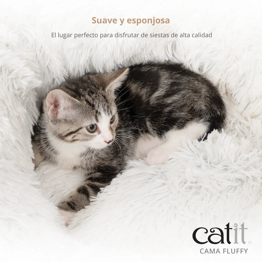 Catit Cama para gatos Catit Fluffy Color: Blanco