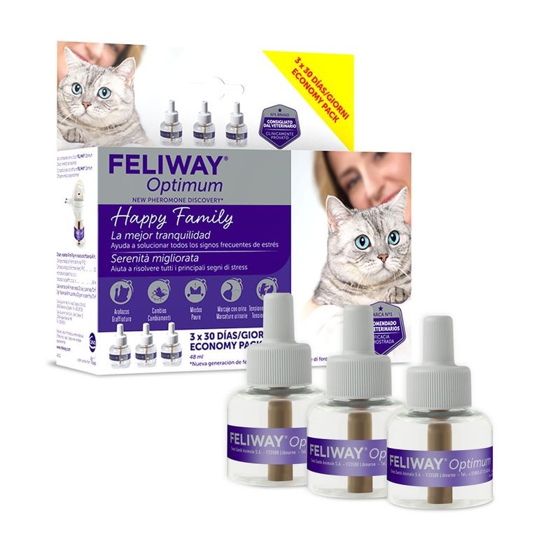 FELIWAY Optimum PACK 3 recambios (3x48ml)