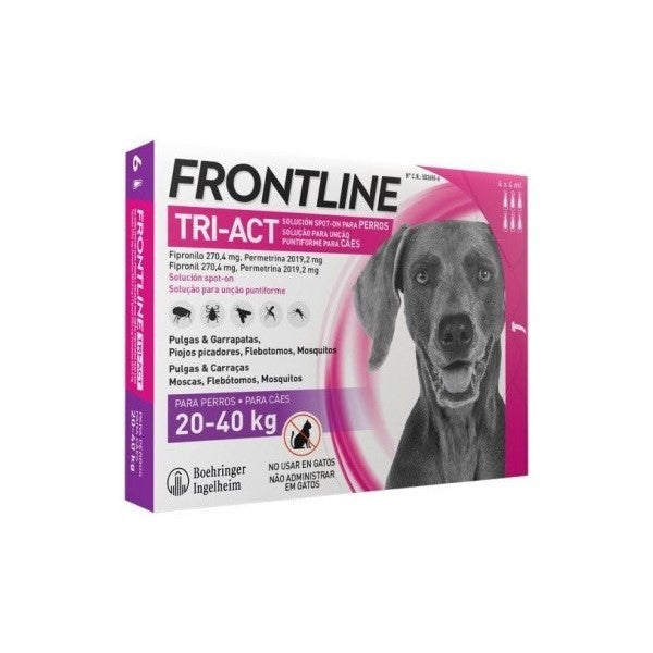 FRONTLINE TRI-ACT L 20-40 kg (6 pipetas)