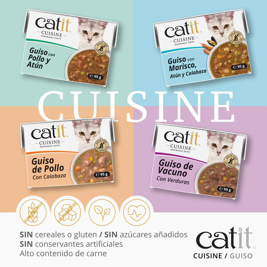 Catit Guiso para gatos Catit Cuisine Sabor: Vacuno con Verdura