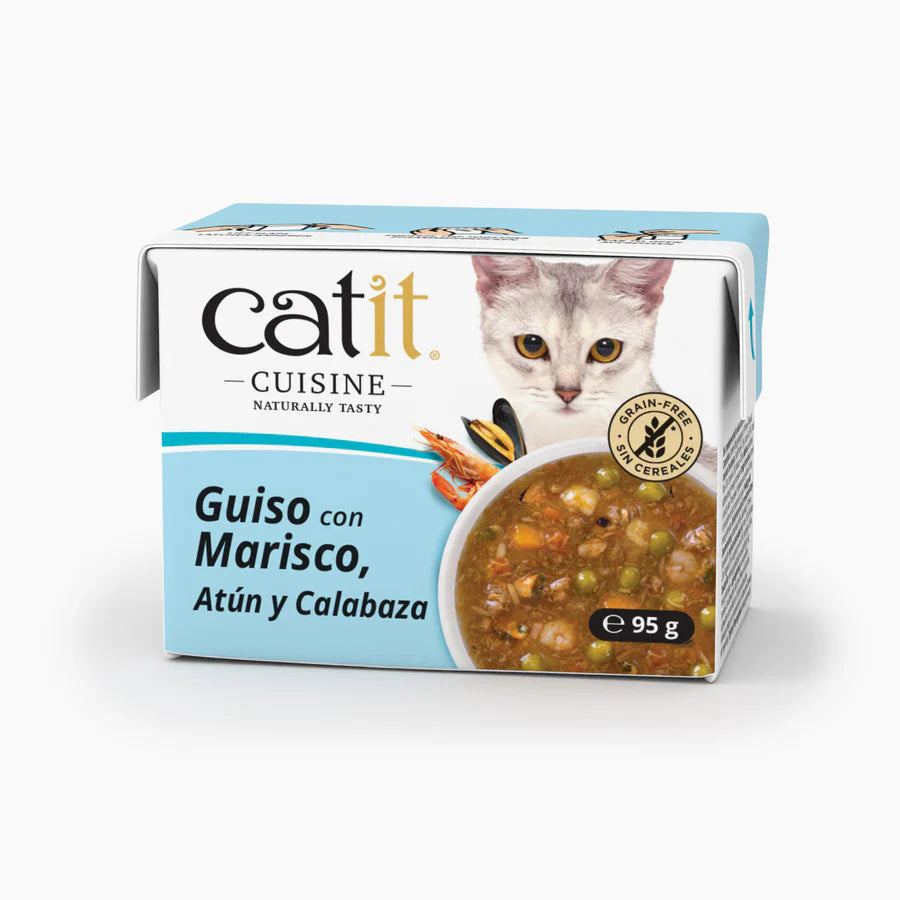 Catit Guiso para gatos Catit Cuisine Sabor: Con Marisco y Calabaza