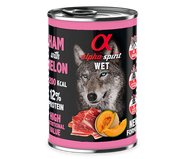 Alpha Spirit Perros Jamon Con Melon lata 6X400GR