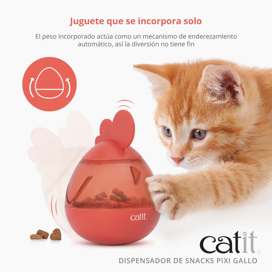 Catit Dispensador de snacks para gatos Catit PIXI Modelo: Gallo